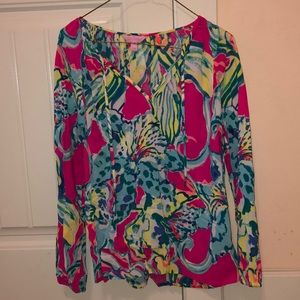 Lily Pulitzer Long Sleeve Shirt (Tunic)